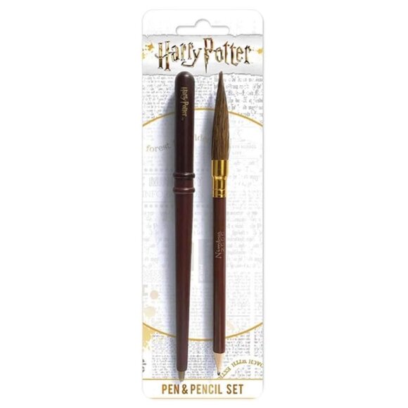 Harry Potter Courage Guided Gryffindor Journal with Wand Pen and Pencil Broom - Picture 8 of 8